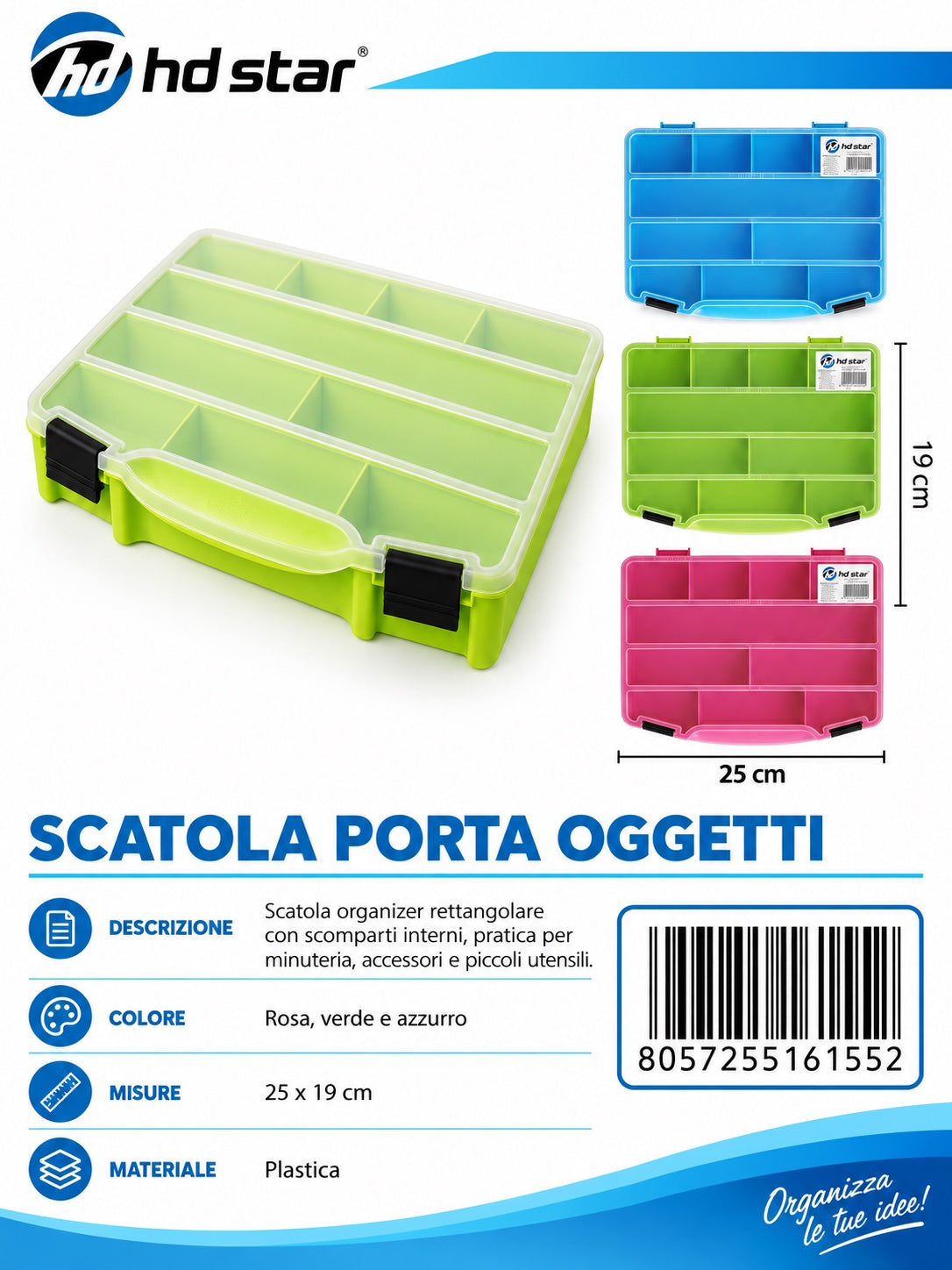 Box P/Accessori In Plast. 1/6 Ct 72