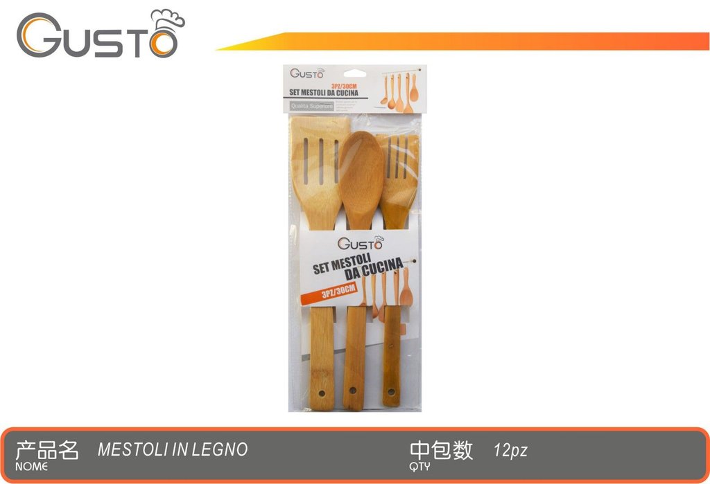 16475 Set Mestoli Da Cucina 3Pz 1/12 Ct 144