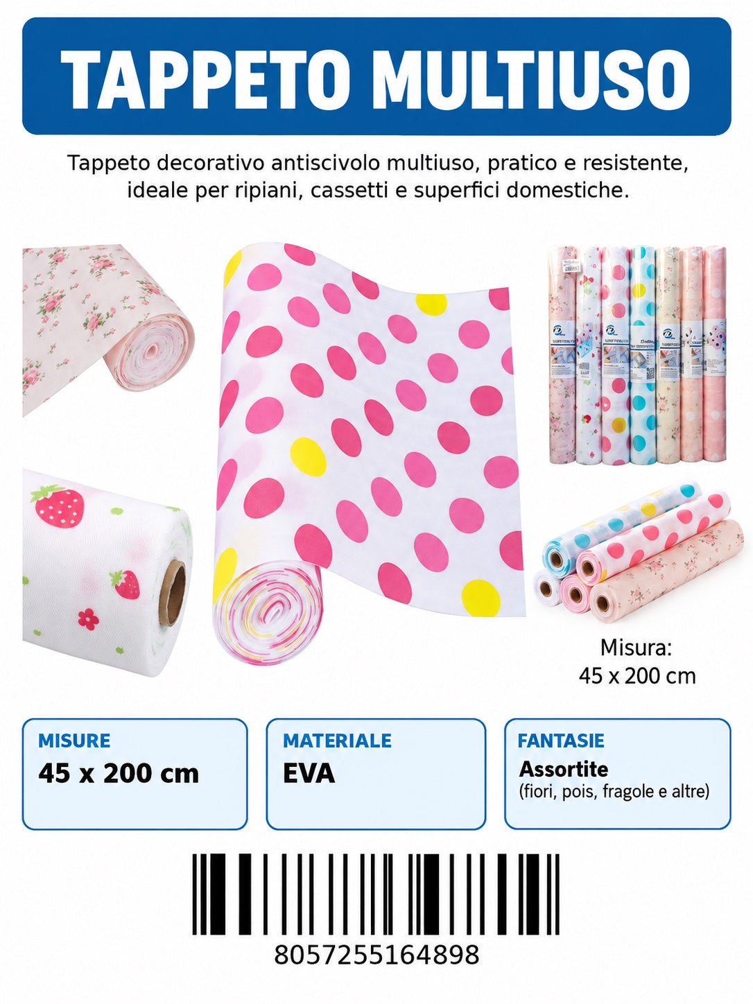 16489 Tappeto Antis.45X200Cm 1/6 Ct 60