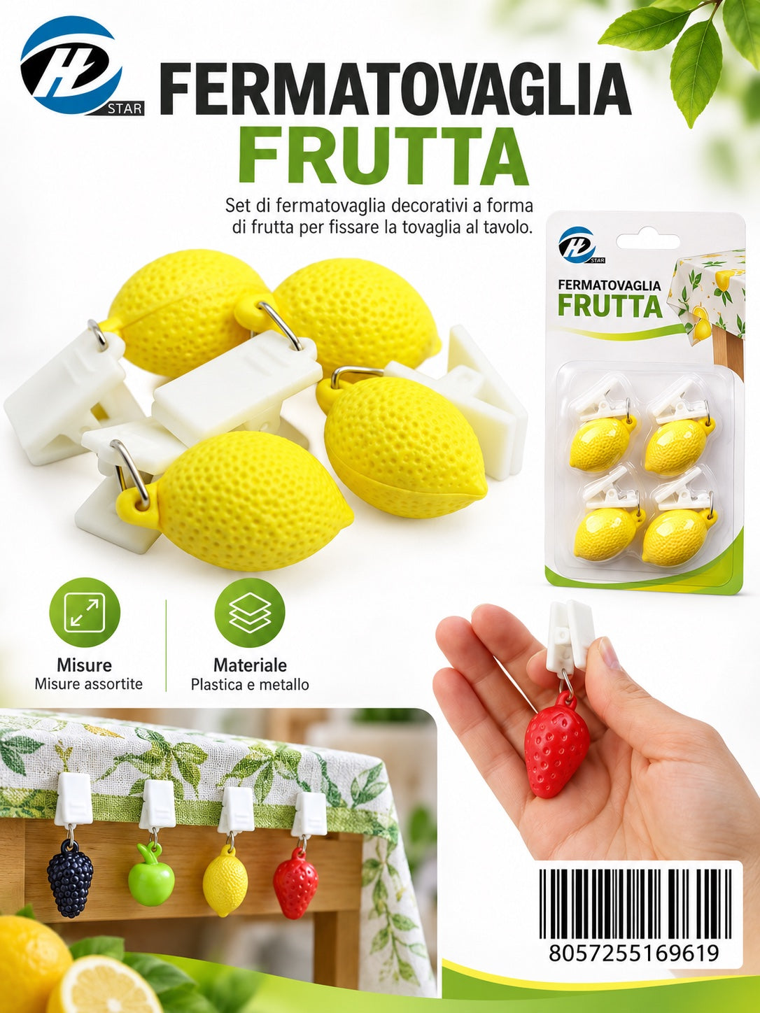 Fermatovaglia Frutta 4Pz 1/12 Ct 144