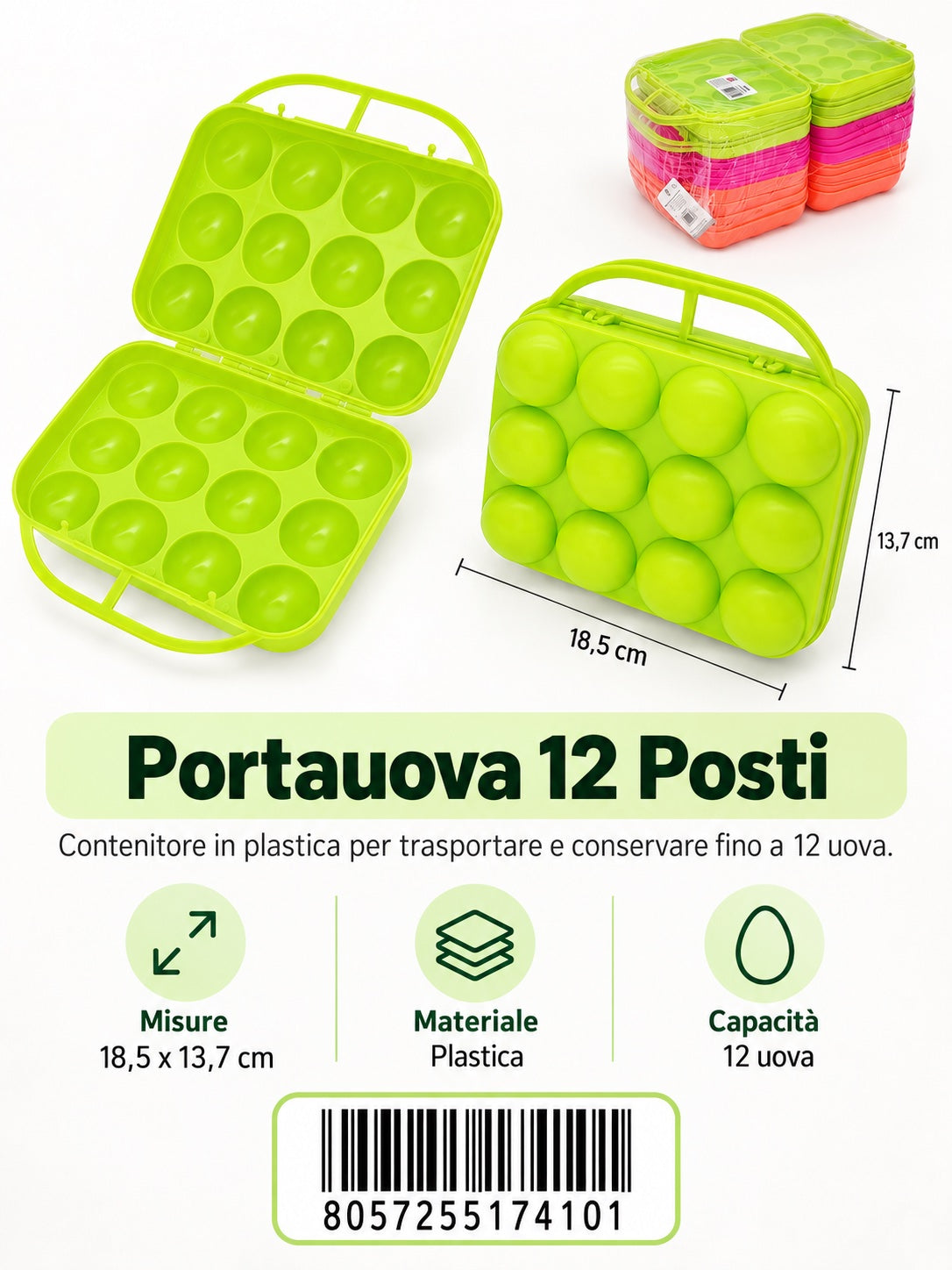Portauova 1/12 Ct 72