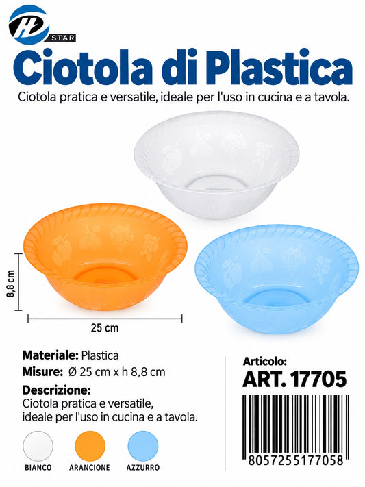 17705 Ciotola Di Plastica M 1/12 Ct 192