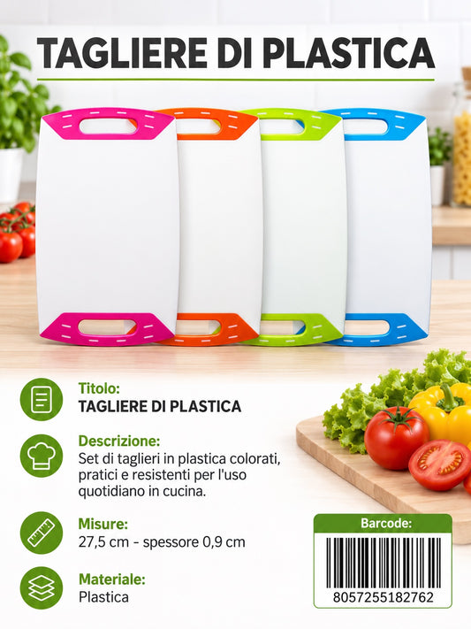 18276 Tagliere In Plastica 45.5X27.5X0.9Cm Ct 24