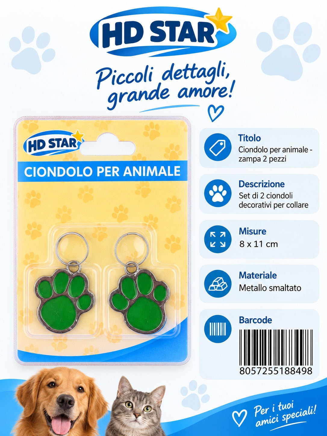Ciondolo Per Animale 1/24
