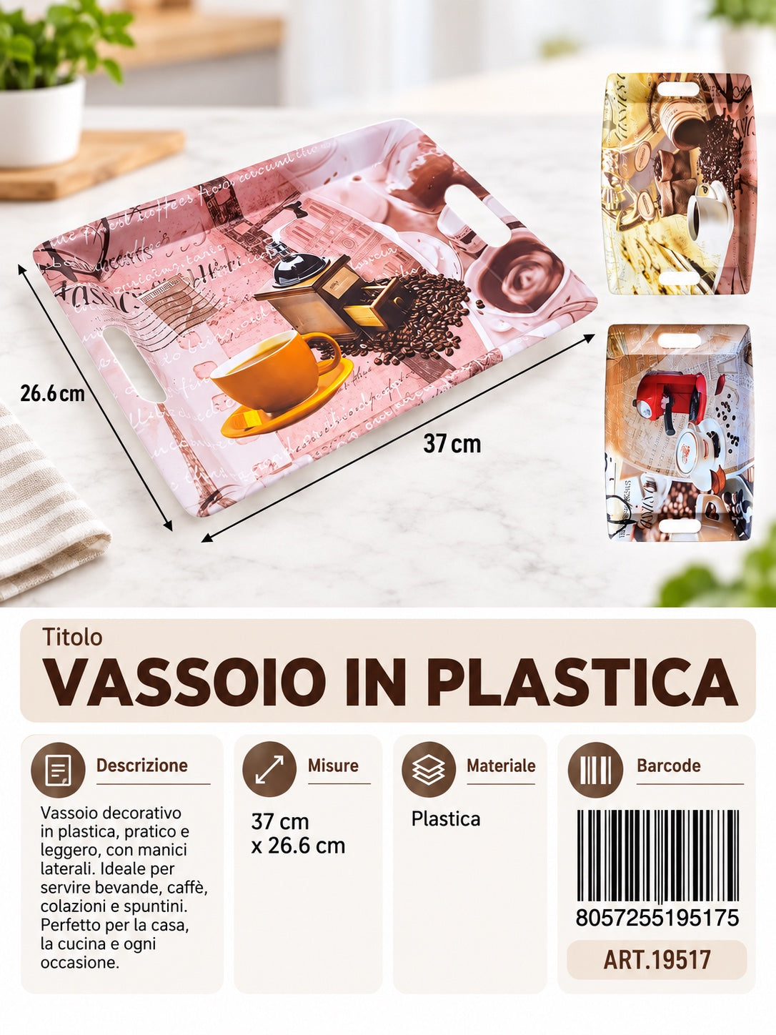 19517 Vassoio Di Plastica Ct 42