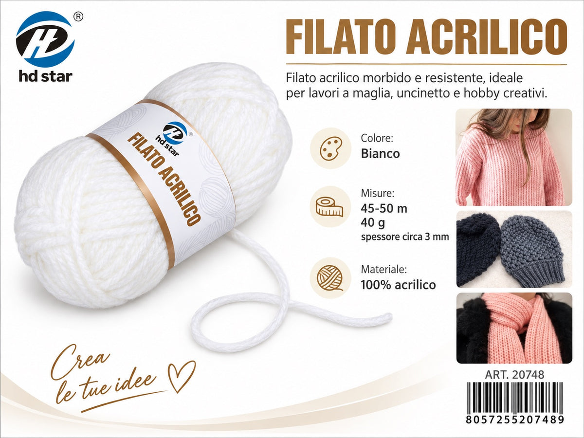 20748 Lana Acrilica 40G 1/10 Ct120 838# （061 ）
