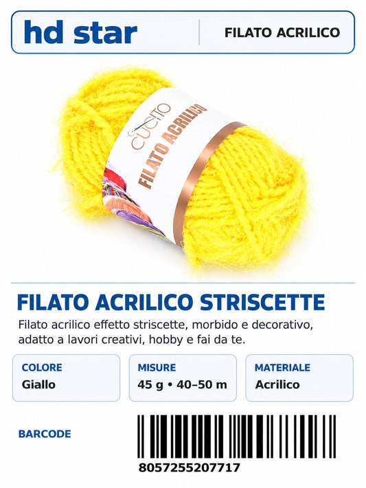 20771 Lana Acrilica Striscette 45G 1/10 Ct120 45 （605 ）