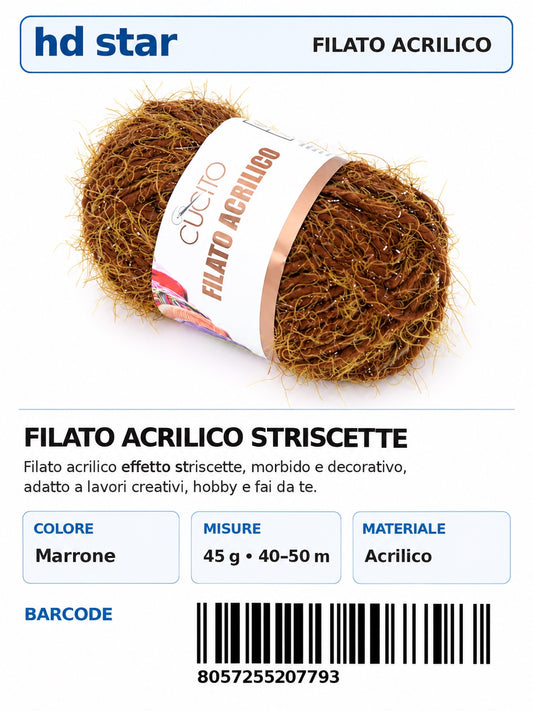 20779 Lana Acrilica Striscette 45G 1/10 Ct120 45 （623 ）