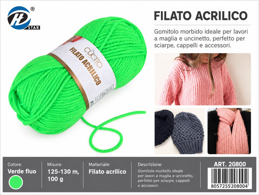 20800 Lana Acrilica 100G 125Mt 1/6 Ct72 848# （537 ）