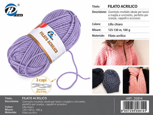 20804 Lana Acrilica 100G 125Mt 1/6 Ct72 848# （545 ）