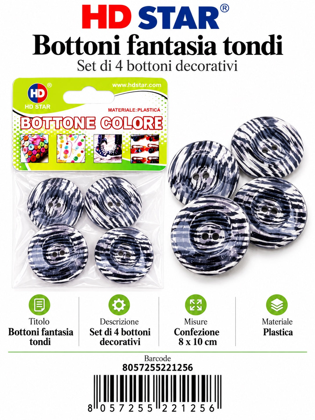 22125 Bottone Colore 1/24