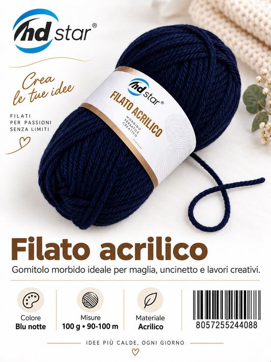 24408 Lana Acrilica 100G 70Mt 1/6 Ct72 836# （549 ）