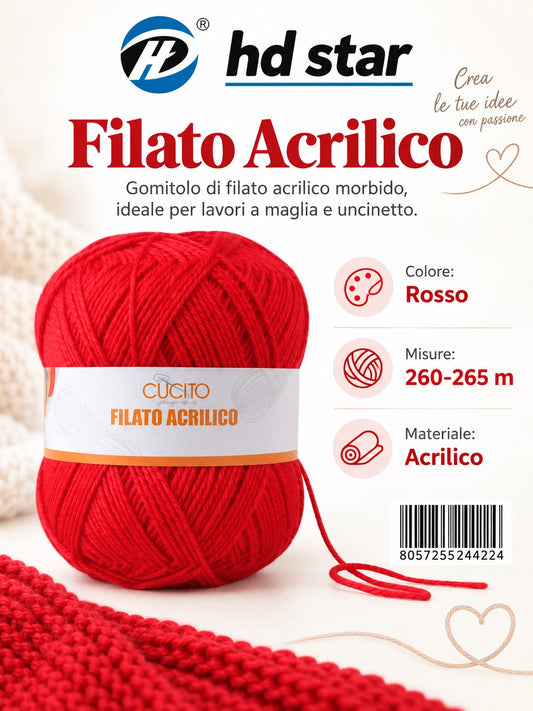 24422 Lana Acrilica 100G 1/6 Ct72 （ )