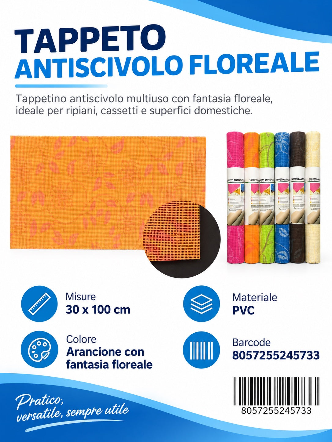 24573 Tappeto Antis.Stp 30X100Cm 1/12 Ct 72