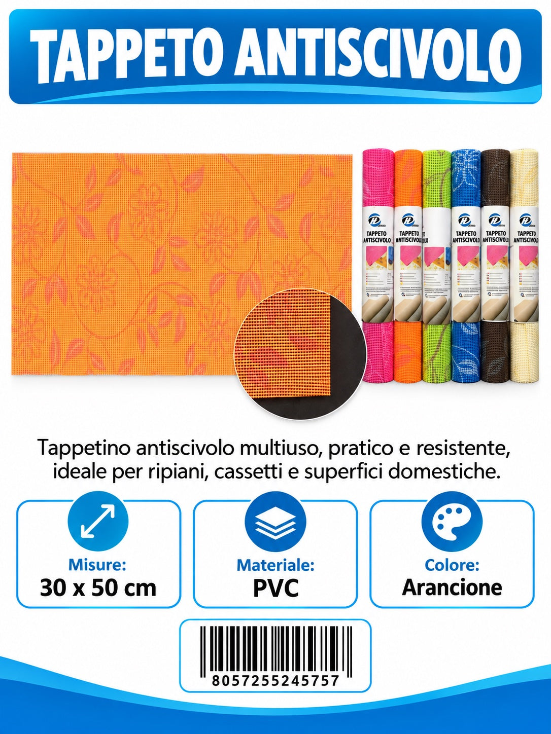 24575 Tappeto Antis.Stp 30X50Cm 1/12 Ct 72