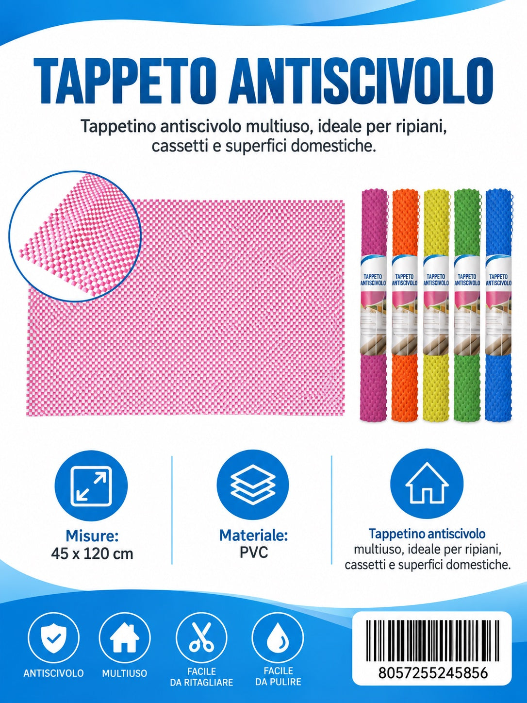 24585 Tappeto Antis.Rig 45X120Cm 1/12 Ct 48