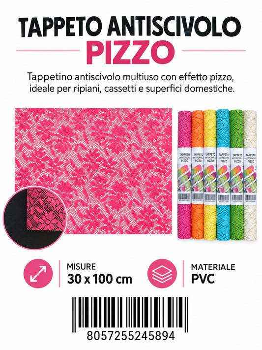 24589 Tappeto Antis.Pizzo 30X100Cm 1/12 Ct 72