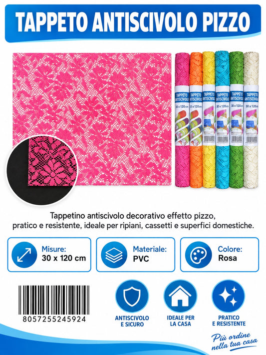 24592 Tappeto Antis.Pizzo 30X120Cm 1/12 Ct 72