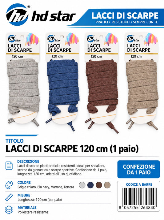 26484 Lacci Piatti 120 Cm 1/12