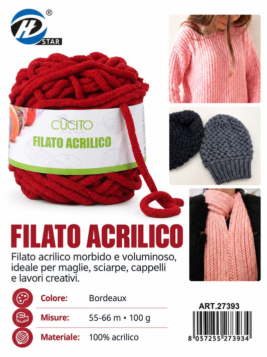 27393 Lana Acrilica 100G 1/6 Ct72 （ ）100