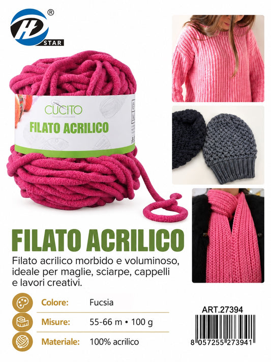 27394 Lana Acrilica 100G 1/6 Ct72 （ ）100