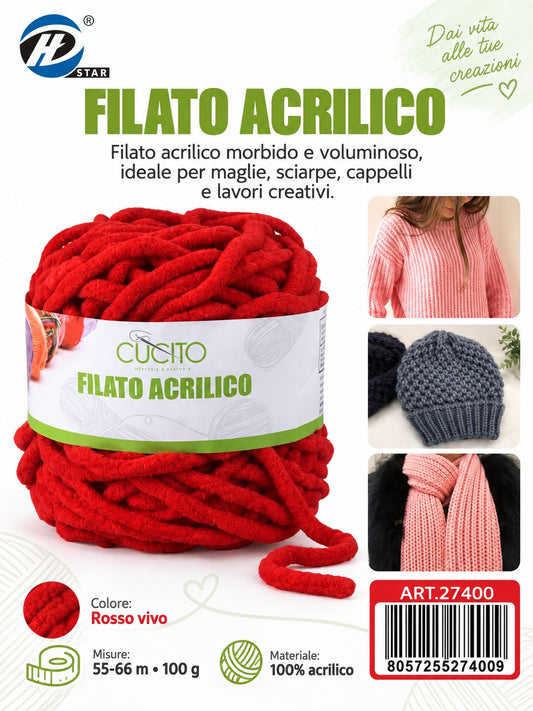 27400 Lana Acrilica 100G 1/6 Ct72 （ ）100