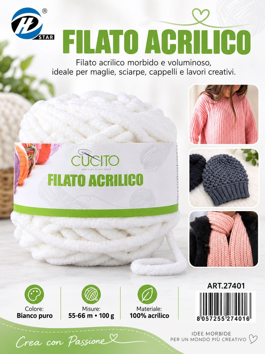 27401 Lana Acrilica 100G 1/6 Ct72 （ ）100