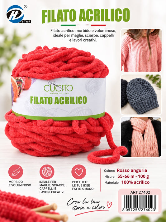 27402 Lana Acrilica 100G 1/6 Ct72 （ ）100