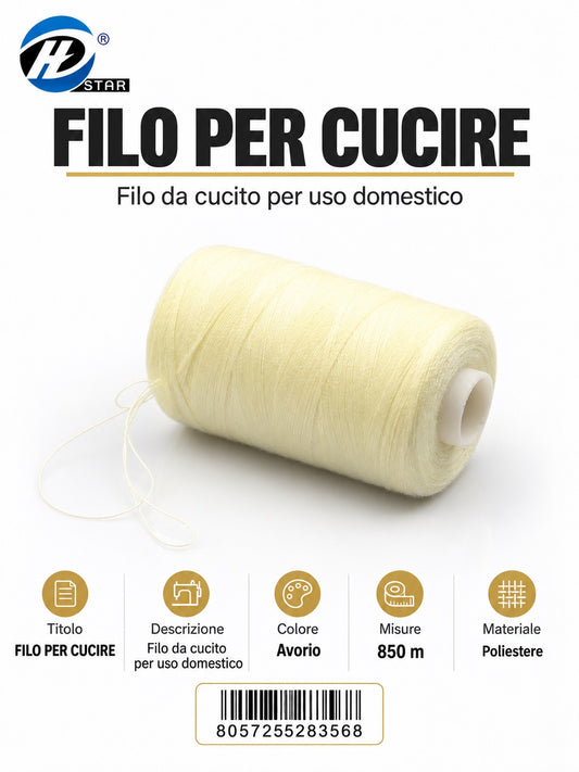 28356 Filo Per Cucire 850Cm 1/12 Ct 240