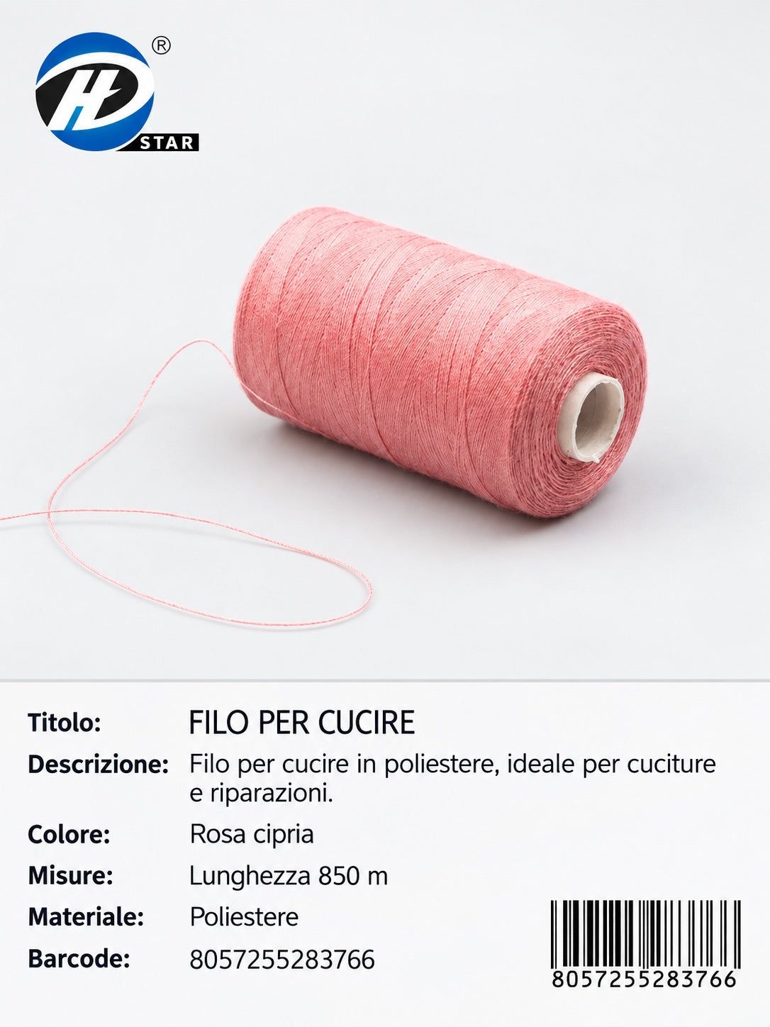 28376 Filo Per Cucire 850Cm 1/12 Ct 240