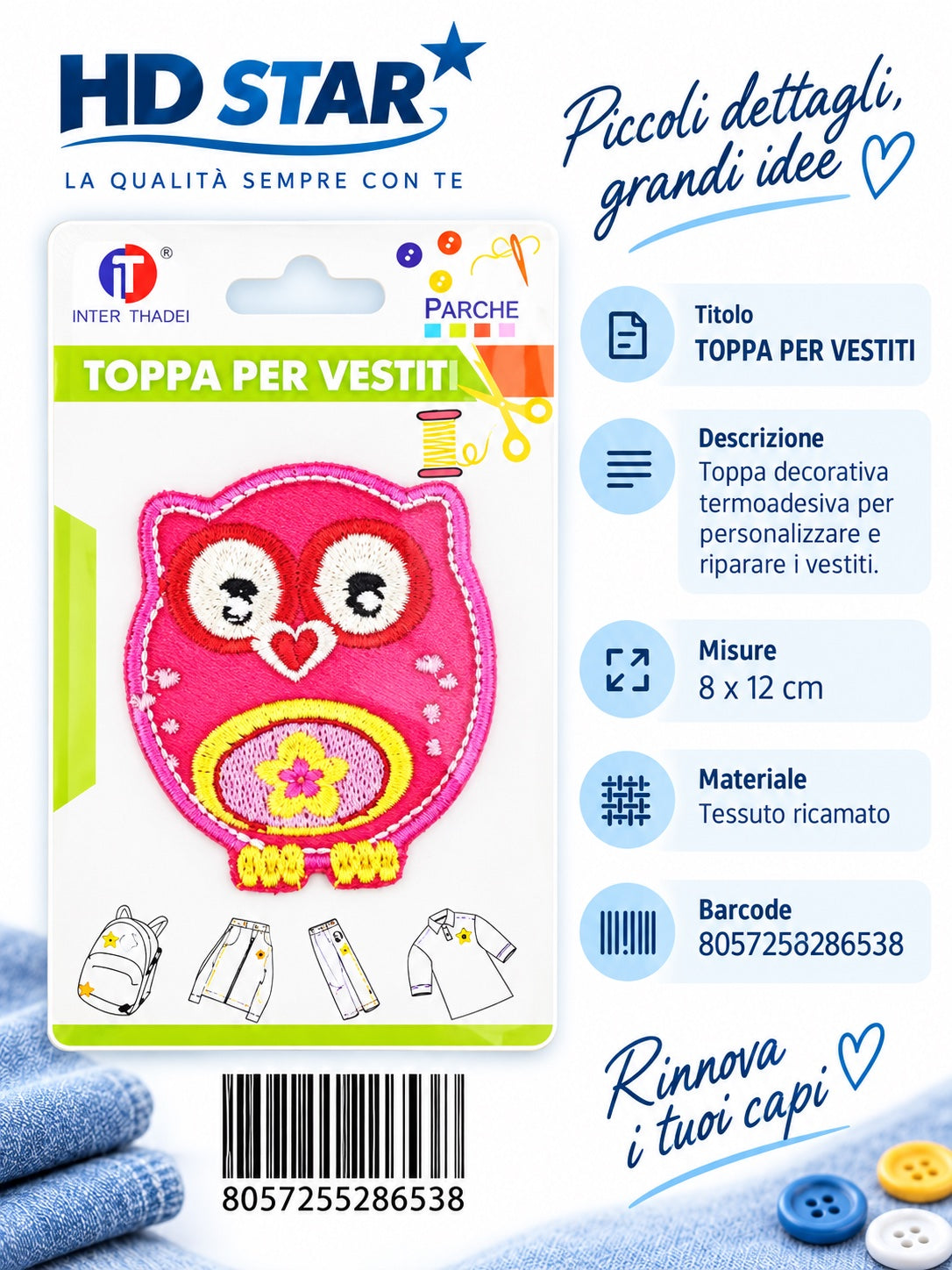 28653 Toppa Per Vestiti 1/24 Ct 960