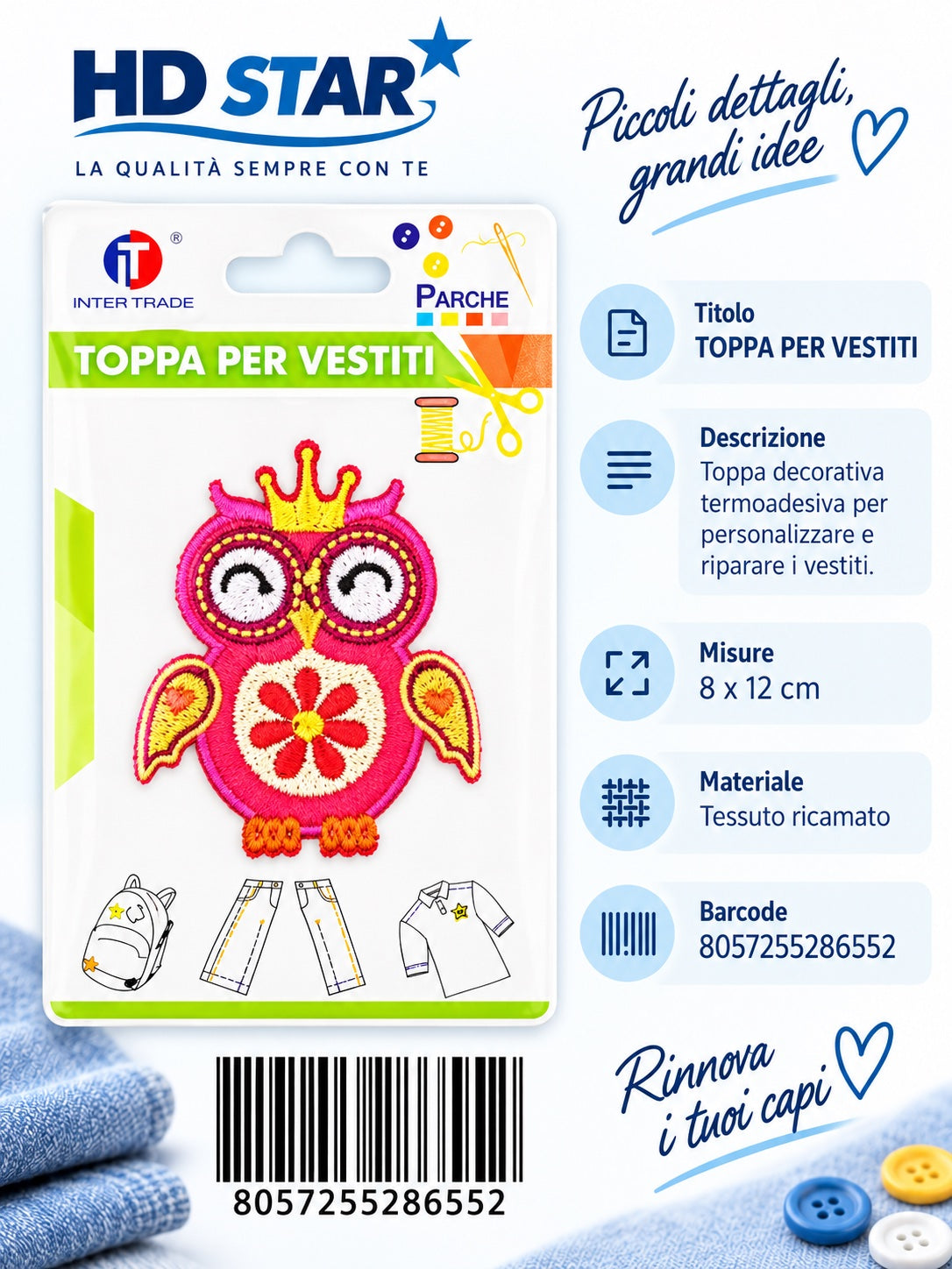 28655 Toppa Per Vestiti 1/24 Ct 960