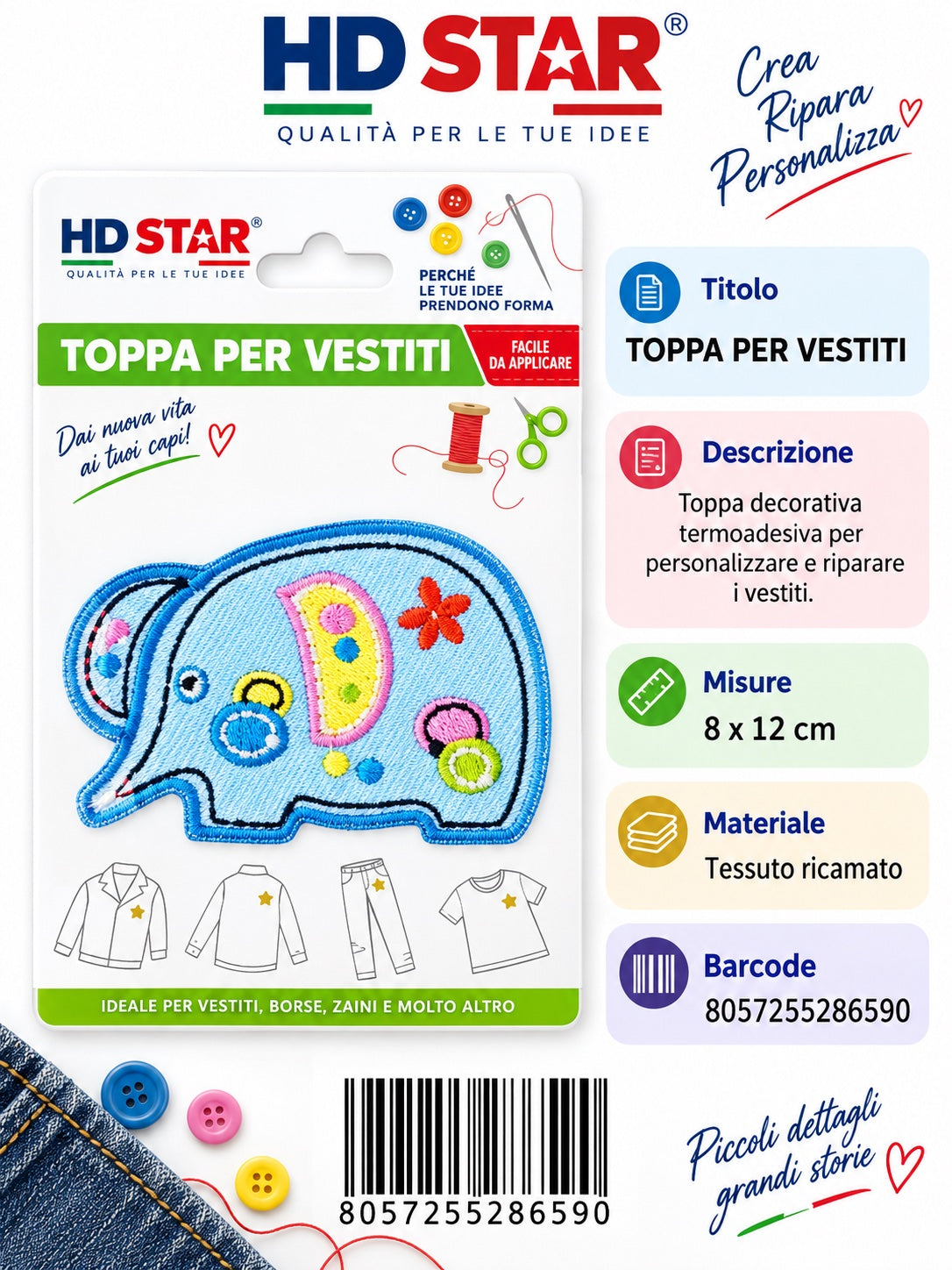 28659 Toppa Per Vestiti 1/24 Ct 960