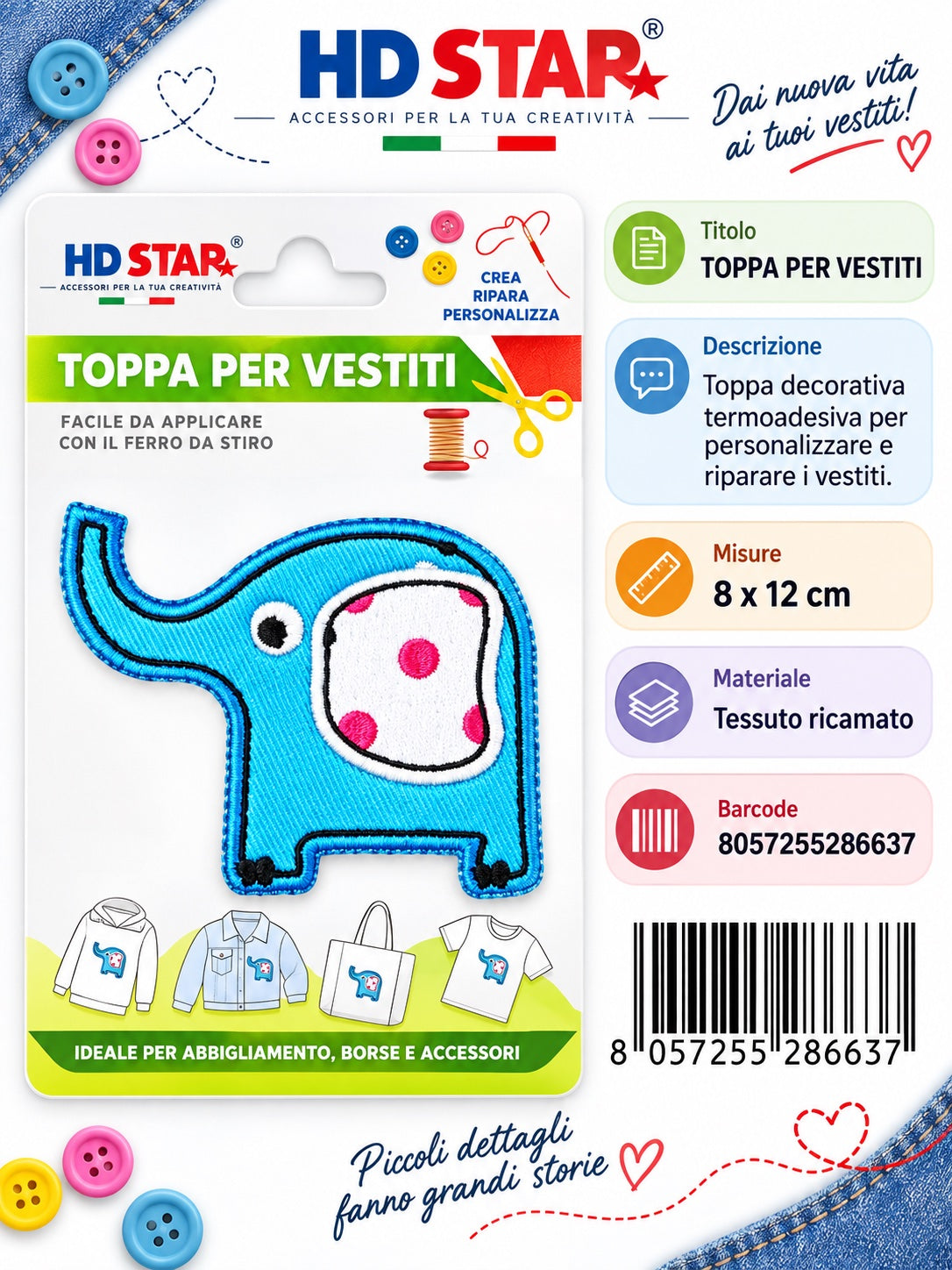 28663 Toppa Per Vestiti 1/24 Ct 960