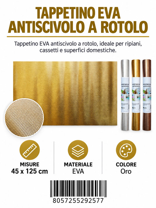 29257 Tappeto Antiscivolo Eva2 45*125Cm 1/6 Ct 72