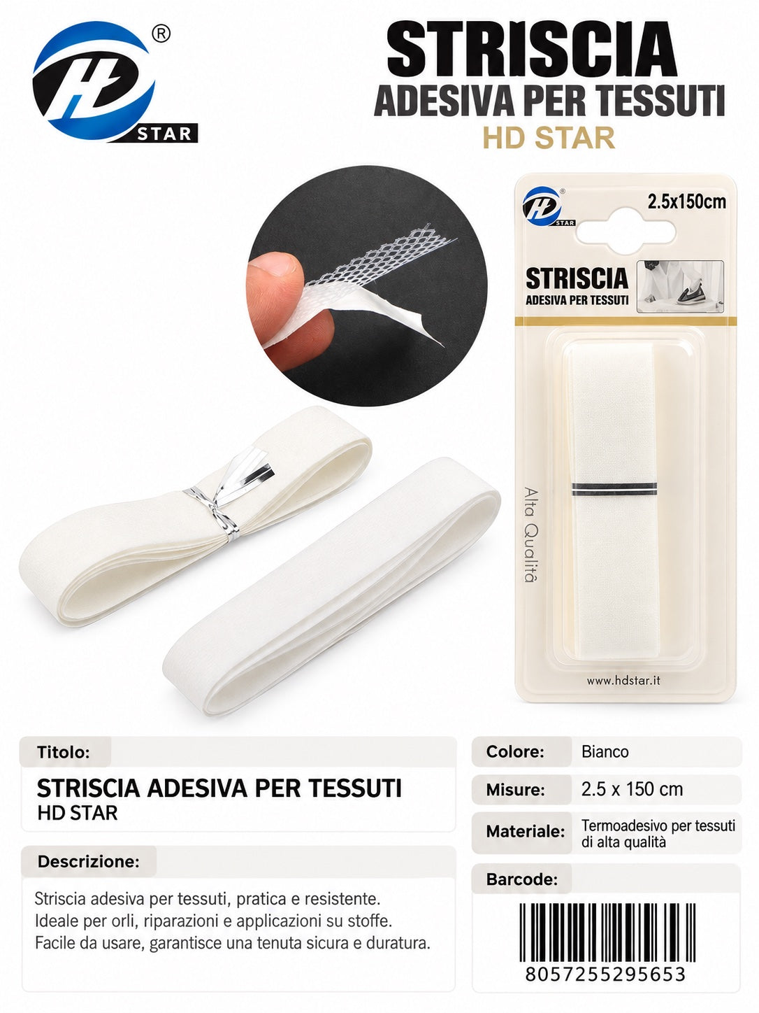 Fettuccia Per Orlare 2.5X1.5M