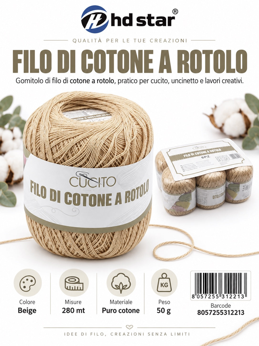 31221 Filo Cotone 50 280 12 003