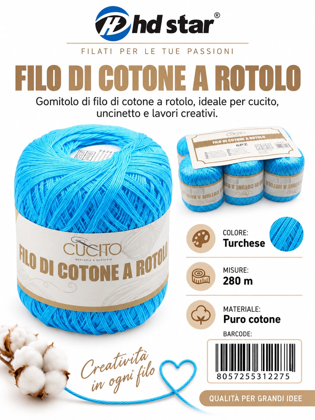 31227 Filo Cotone 50 280 12 009