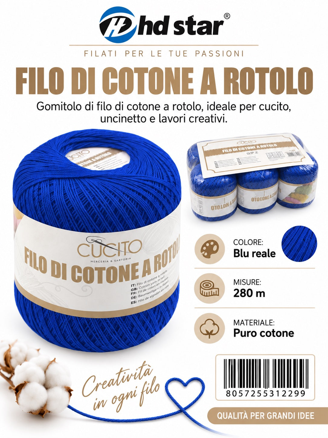 31229 Filo Cotone 50 280 12 011