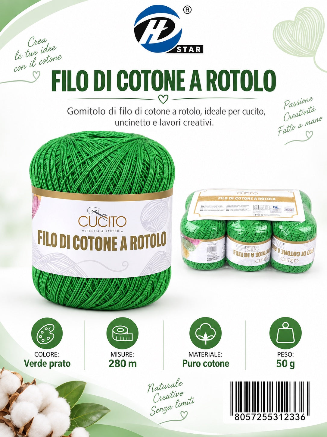 31233 Filo Cotone 50 280 12 015