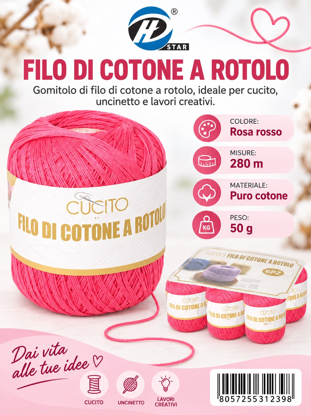 31239 Filo Cotone 50 280 12 021