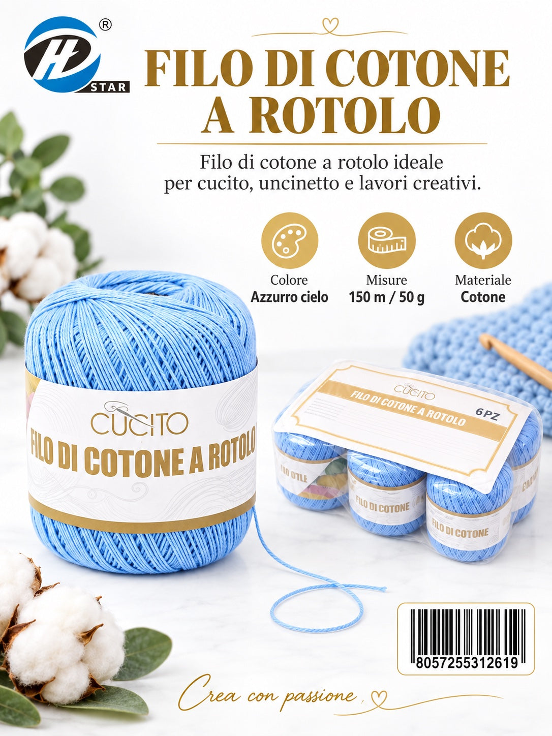 31261 Filo Cotone 50 150 6 008