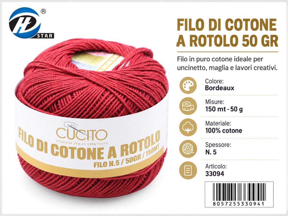 33094 Filo Ricamo 5#50G 815