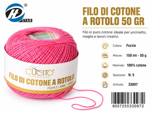 33097 Filo Ricamo 5#50G 3805