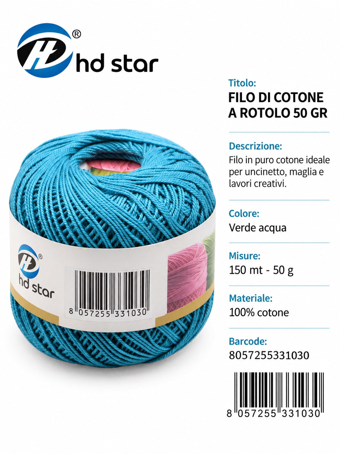 33103 Filo Ricamo 5#50G 3810