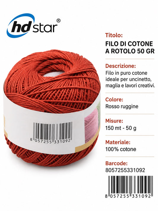 33109 Filo Ricamo 5#50G 918
