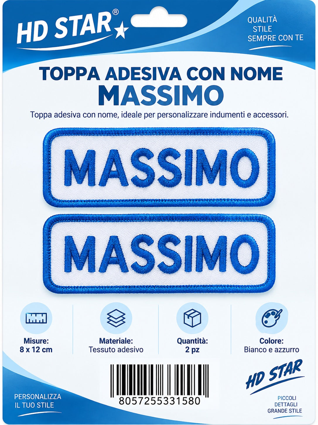 33158 Toppa Adesiva Massimo 2Pz 1/12 Ct 960
