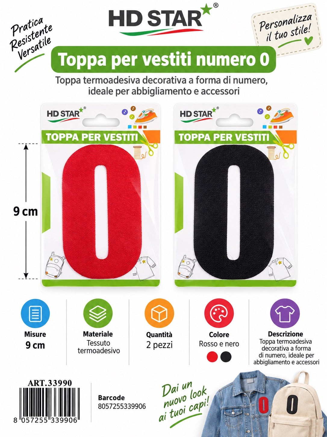 33990 Toppa Per Vestiti 0 Ct 1200
