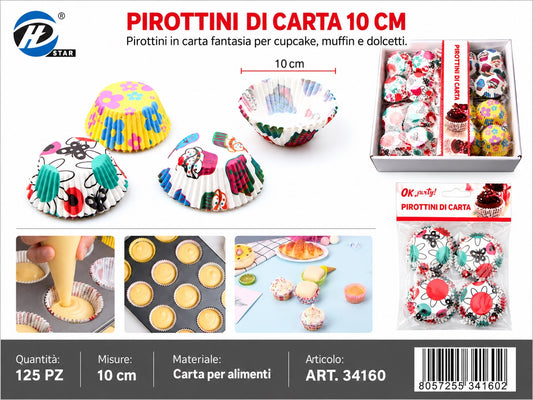 34160 Pirottini Di Carta Colorati 10Cm 125Pz Ct 144