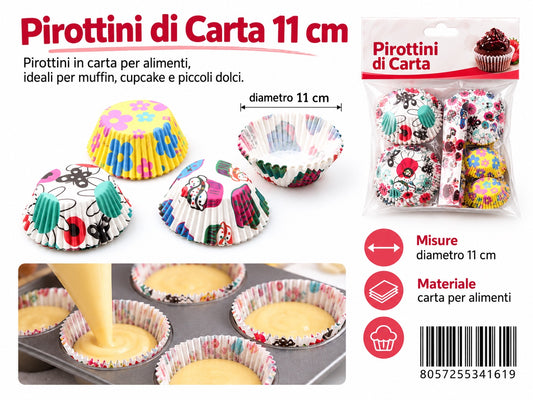 34161 Pirottini Di Carta Colorati 11Cm 100Pz Ct 144